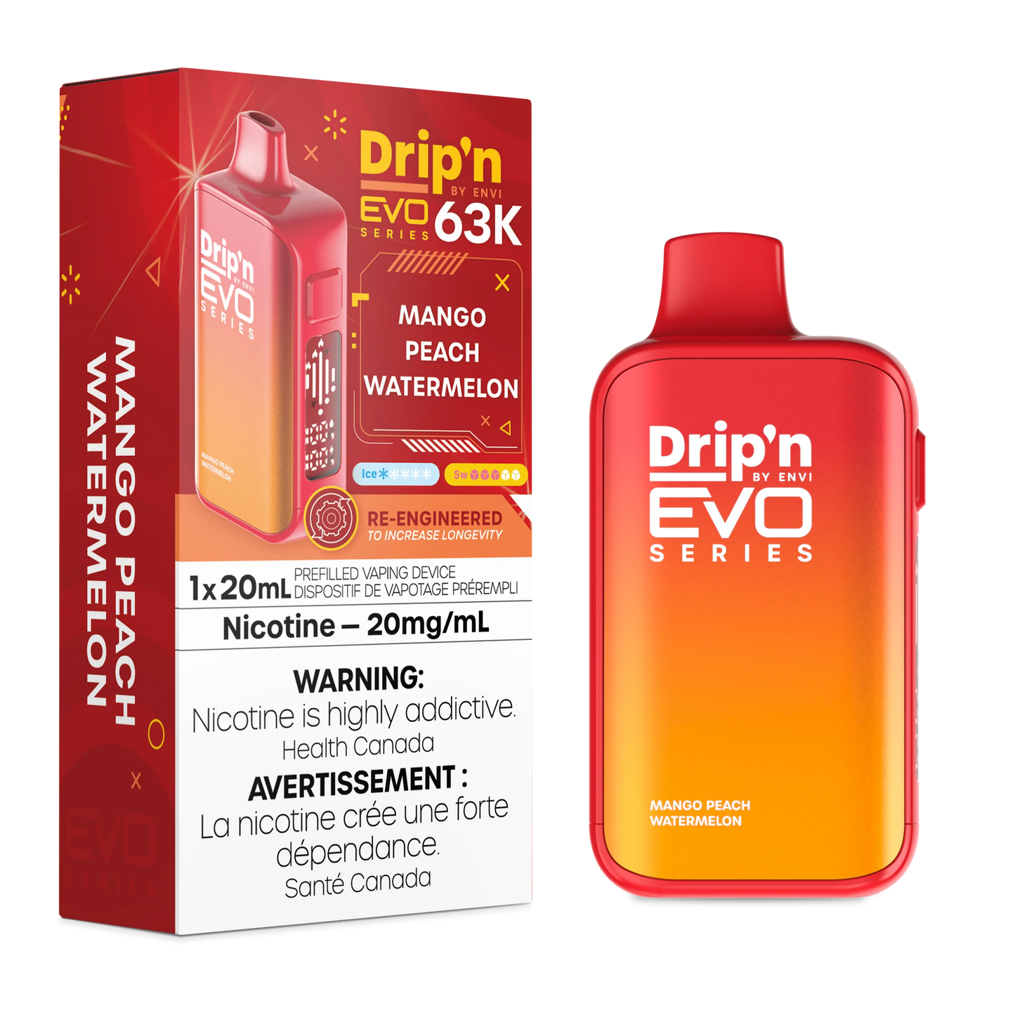 Dripn 63k mango peach watermelon (provincial tax)