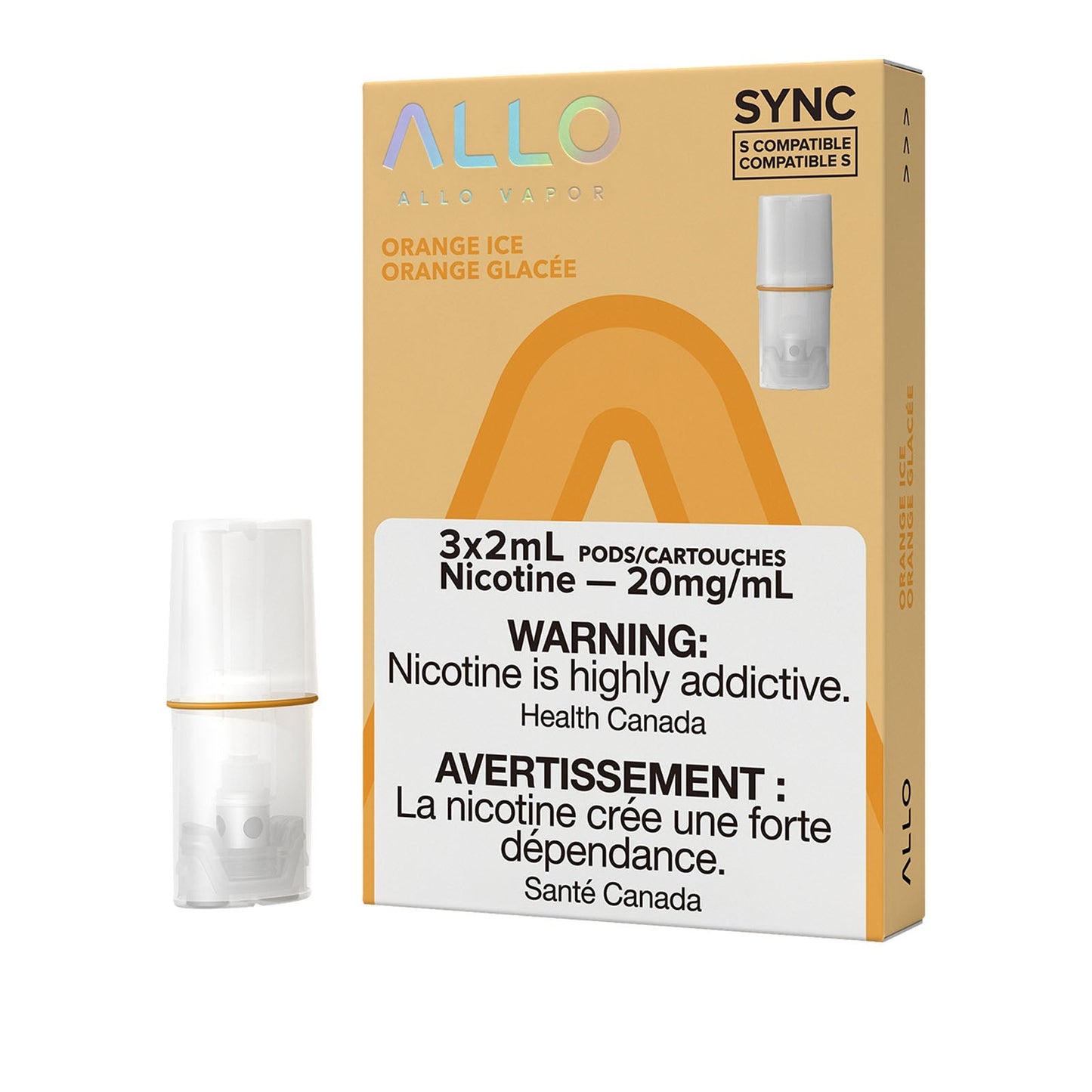 Allo Sync Pods Orange Ice (3x2ml) (Provincial Tax)