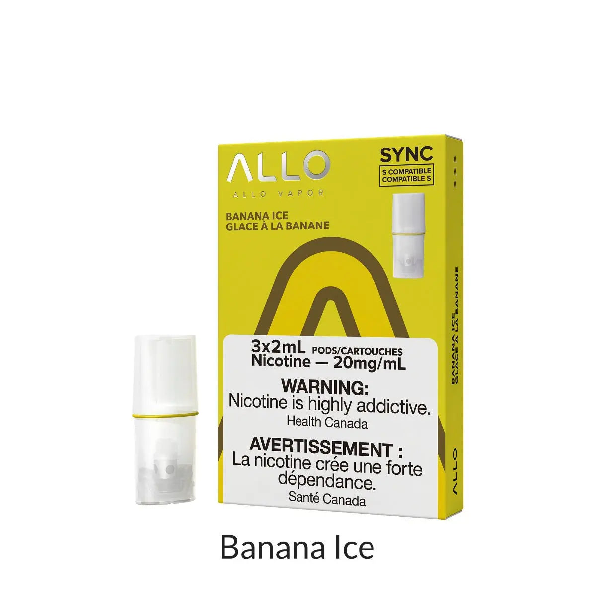 Allo Sync Pods Banana Ice (3x2ml) (Provincial Tax)