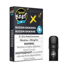 Flavour Beast Pods Bussin Banana Iced (3x2ml) (provincial tax)