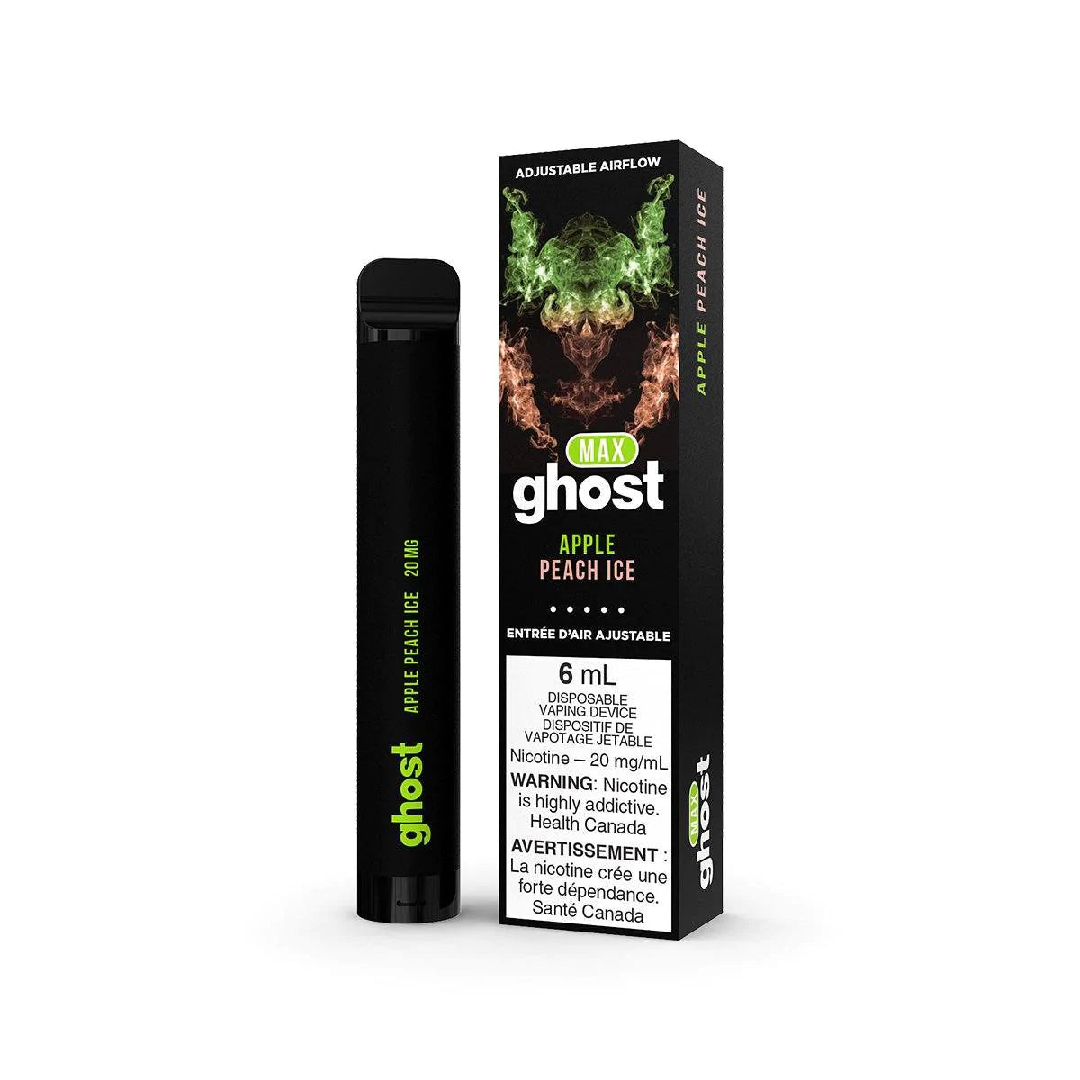 Max Ghost Apple Peach ice 6 mL 20 mg