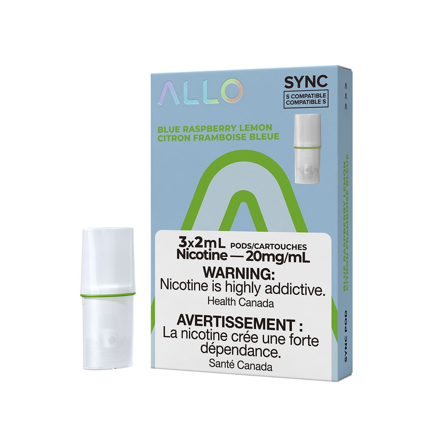 Allo Sync Pods Blue Raspberry Lemon (3x2ml) (Provincial Tax)