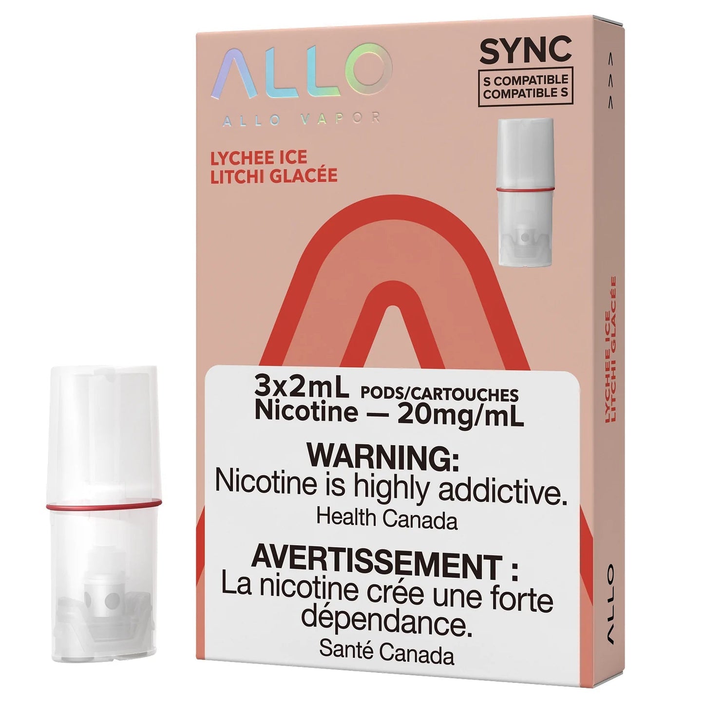 Allo Sync Pods Lychee Ice (3x2ml) (Provincial Tax)