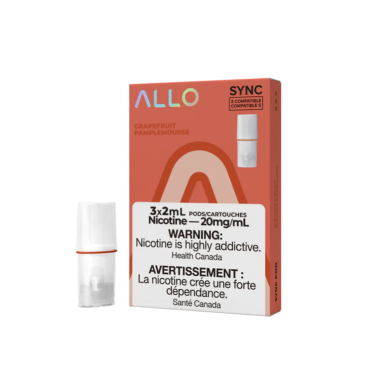 Allo Sync Pods Grapefruit (3X2ml) (Provincial Tax)