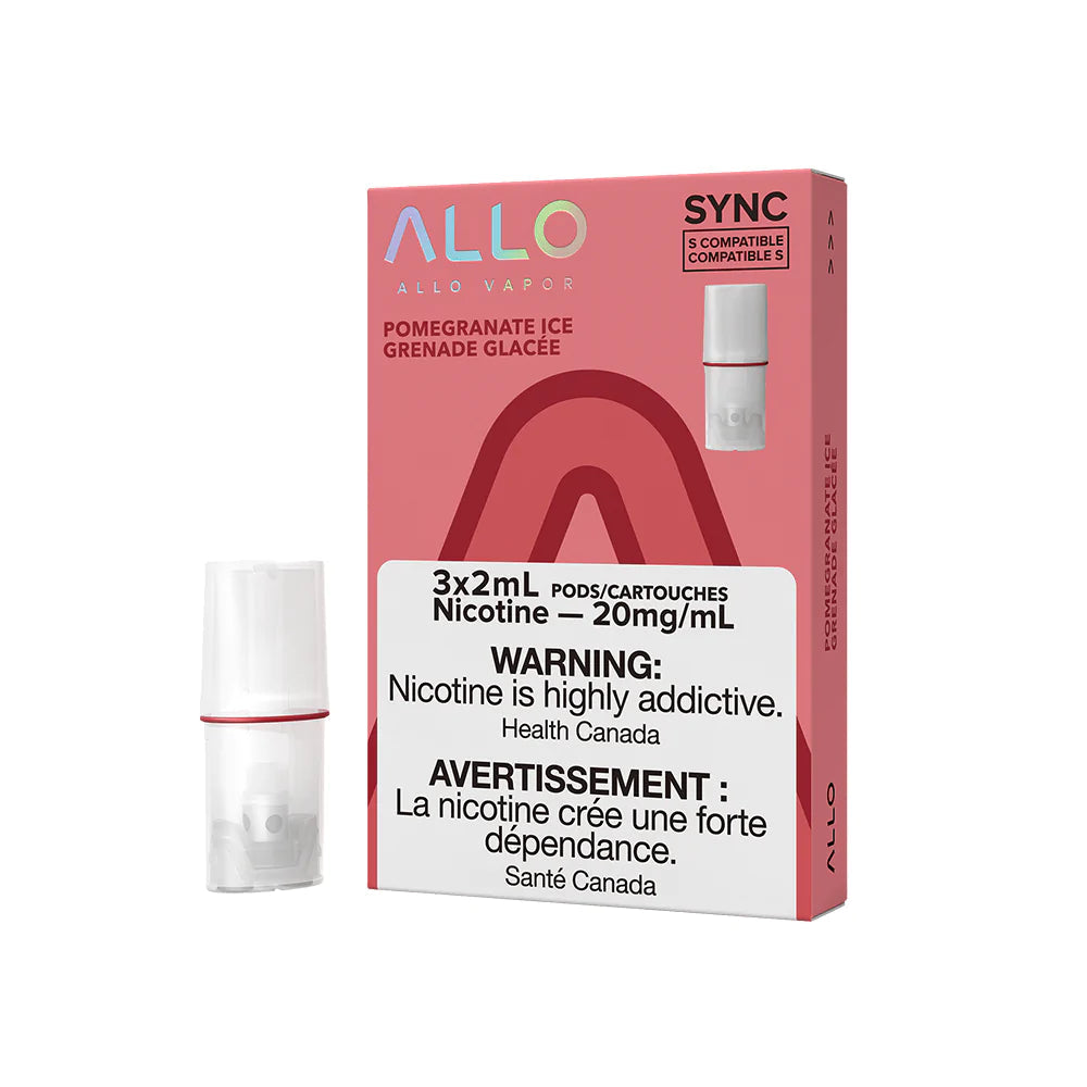 Allo Sync Pods pomegranate Ice (3X2ml) (Provincial Tax)