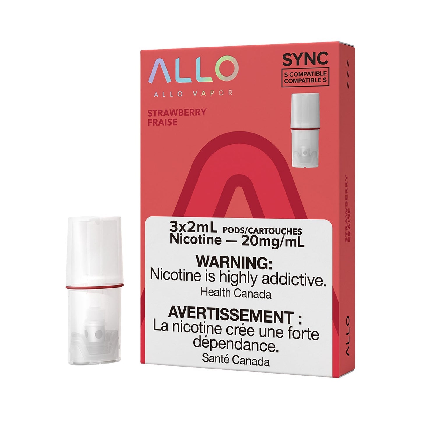 Allo Sync Pods Strawberry (3x2ml) (Provincial Tax)