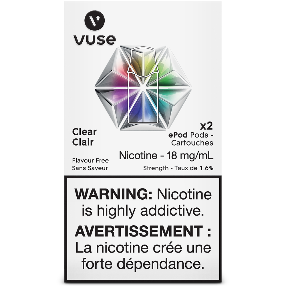 Vuse ePod Clear (flavourless) Pods *