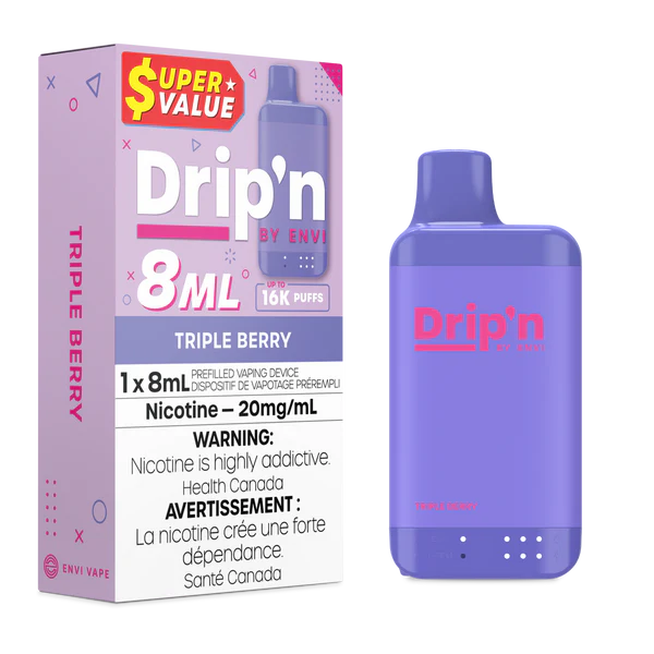 Dripn Envi 16000 triple Berry (Provincial tax)