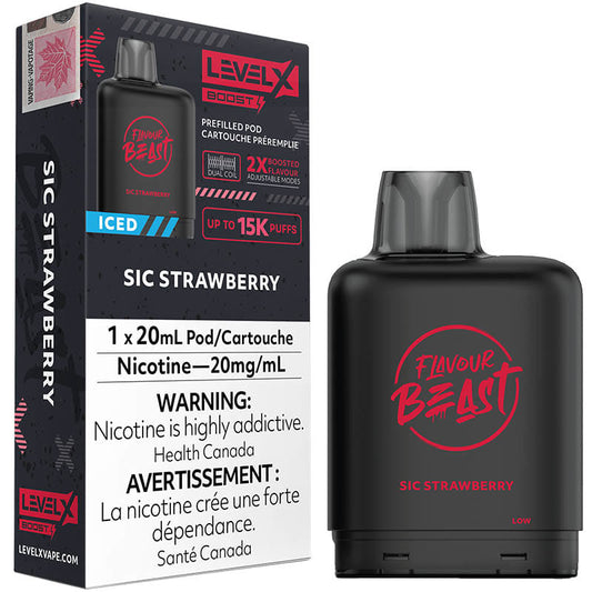 Level X Boost Pod 15k SIC Strawberry