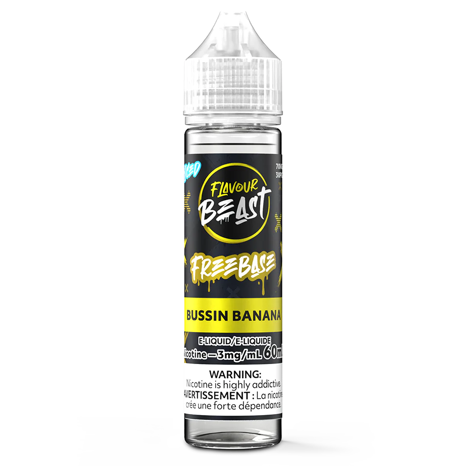 Flavour beast eliquid 3mg 60ml Bussin banana*