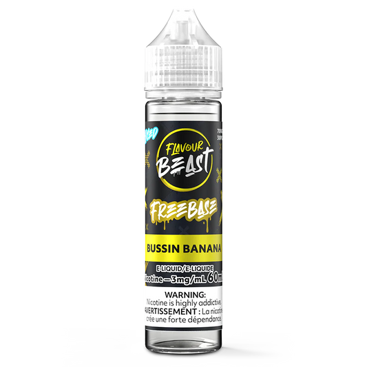 Flavour beast eliquid 3mg 60ml Bussin banana*