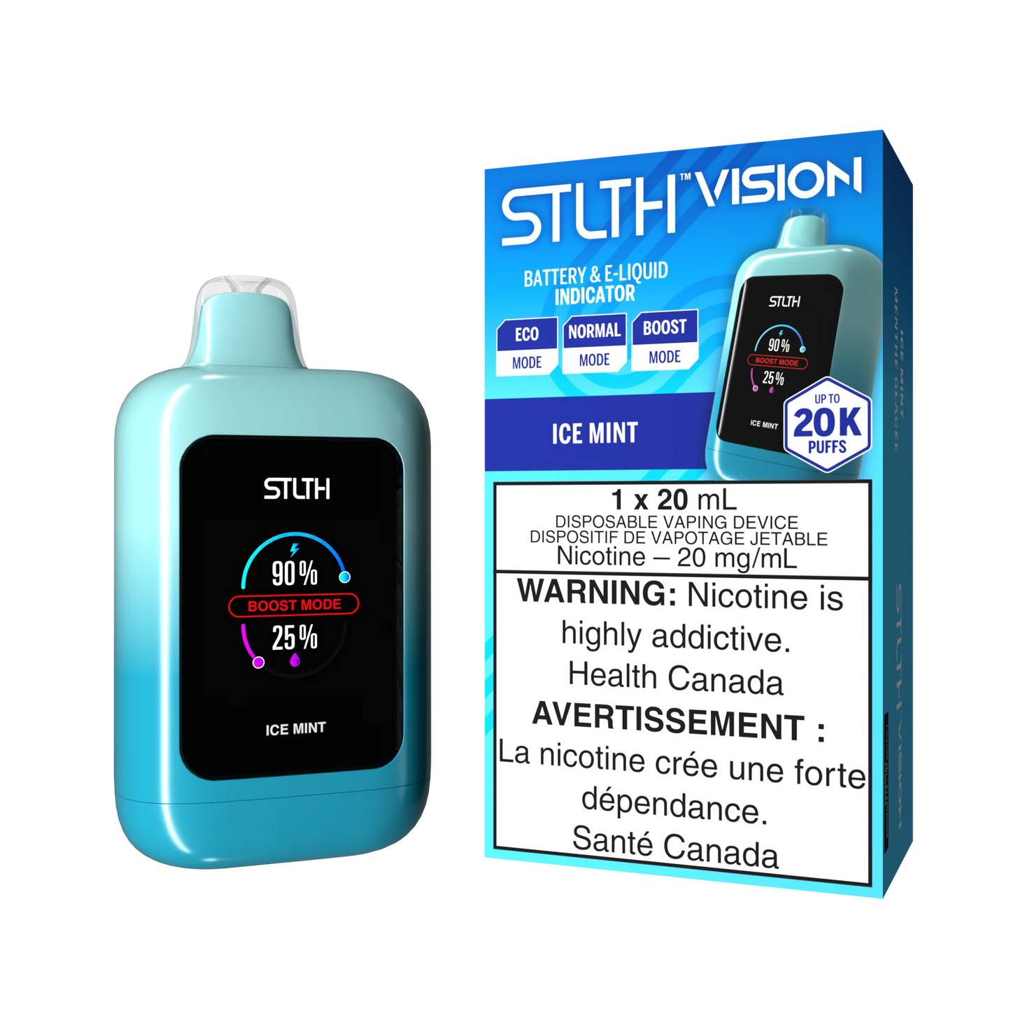 Stlth vision 20000 ice mint (provincial tax)