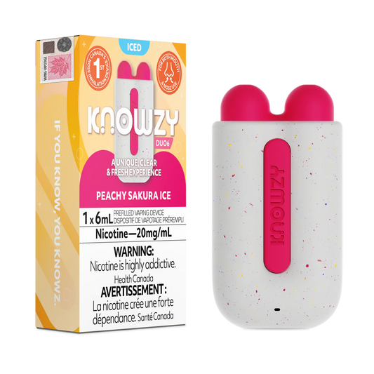 Knowzy Duo6 Peachy Sakura Ice (Provincial Tax)