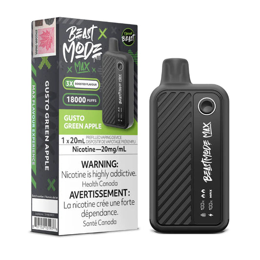 Flavour beast mode max 18k gusto green apple *