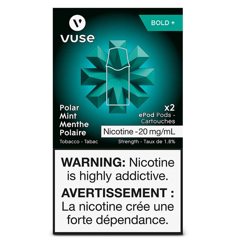 Vuse Pod Polar Mint Bold (provincial tax)