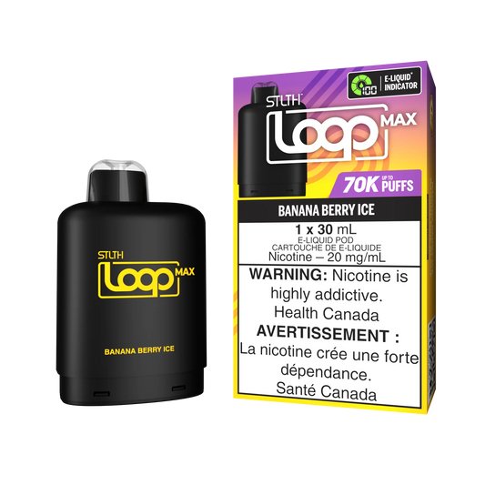 STLTH Loop pods 70k Banana Berry ice (Provincial tax)