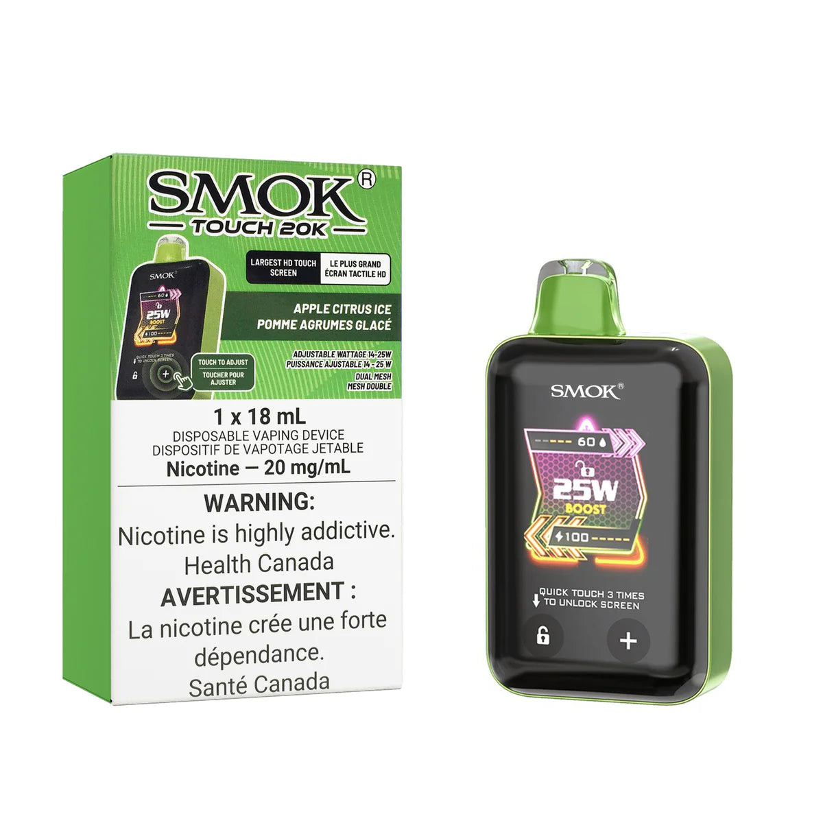 Smok 20000 apple citrus ice (provincial tax)