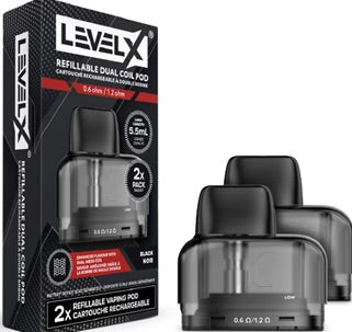 Level x dual coil pod 0.6/1.2