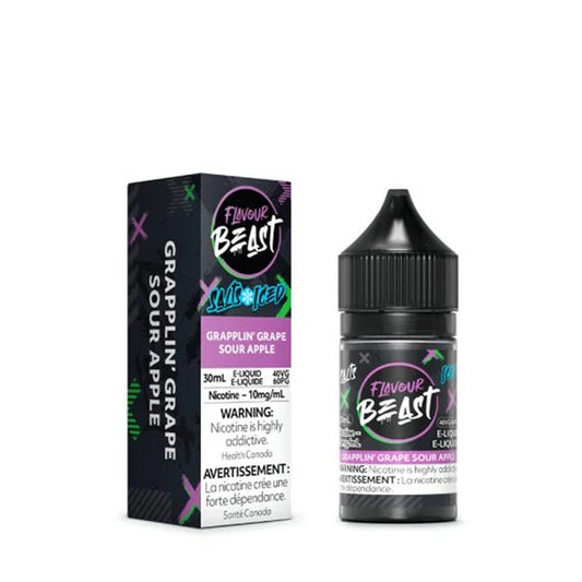 Flavour beast eliquid Grapplin’ Grape Sour Apple 20mg *