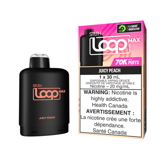 STLTH Loop pods 70k Juicy peach ice (Provincial tax)