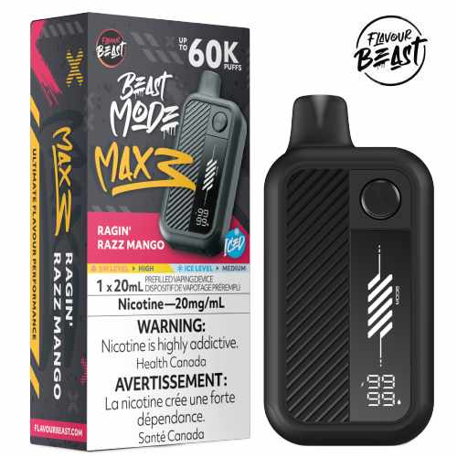 Flavour Beast Max 3 60k ragin razz mango *
