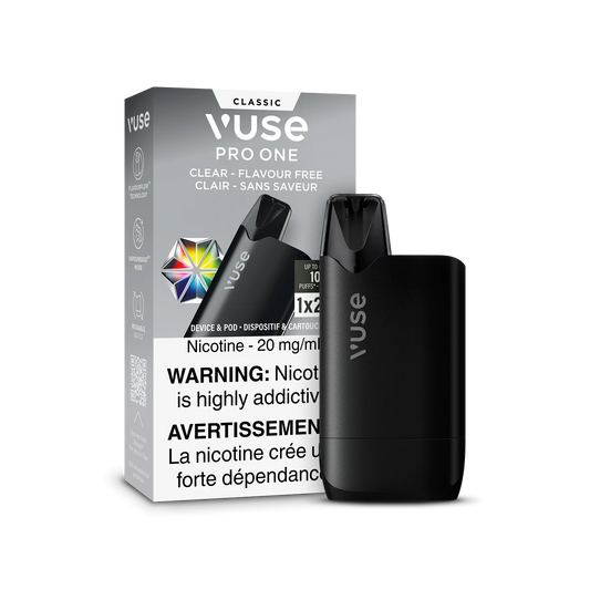Vuse Pro one 1k clear flavour free(provincial)