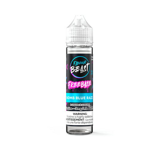 Flavour beast eliquid 3mg 60ml Bomb blue razz*