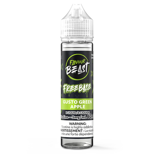 Flavour beast eliquid 3mg 60ml Gusto green apple*