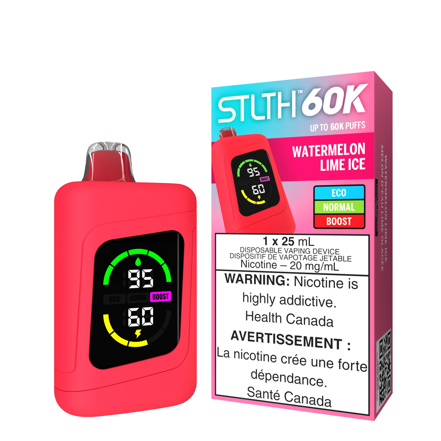 Stlth 60000 Watermelon lime ice  (Provincial Tax)