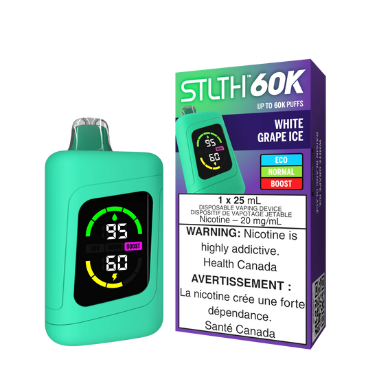 Stlth 60000 White Grape Ice (Provincial Tax)