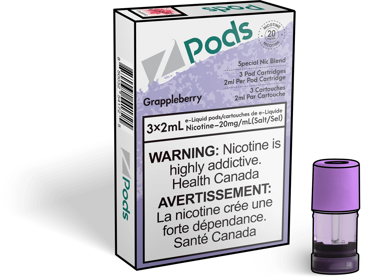 Zpods 2% Grappleberry (Provincial Tax)