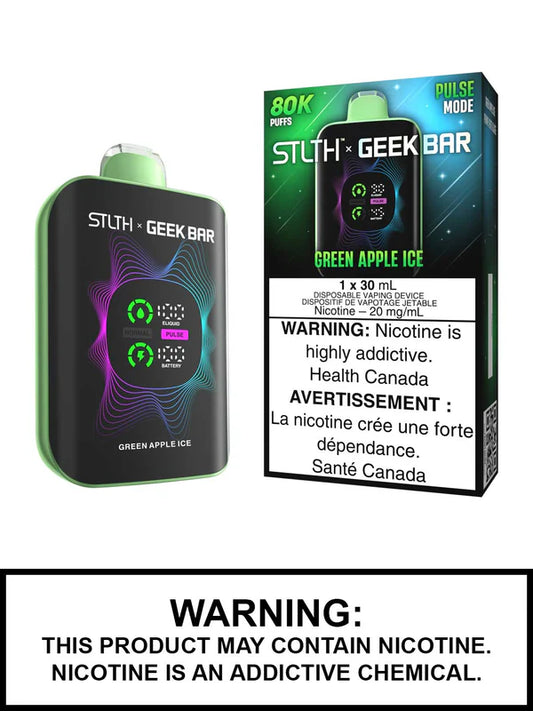 Stlth geek bar 80k  green apple  ice ( provincial)