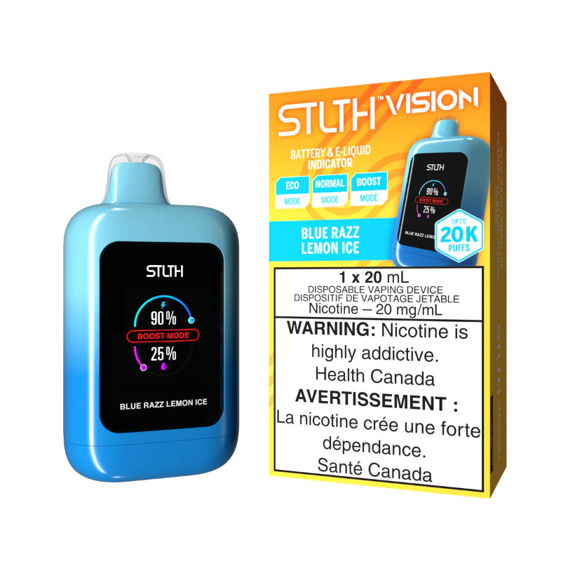 Stlth vision 20000 blue razz lemon ice (provincial tax)