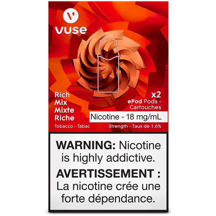Vuse epods rich mix x2 18mg *