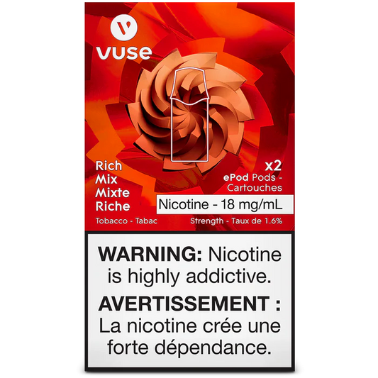 Vuse epods rich mix x2 18mg *