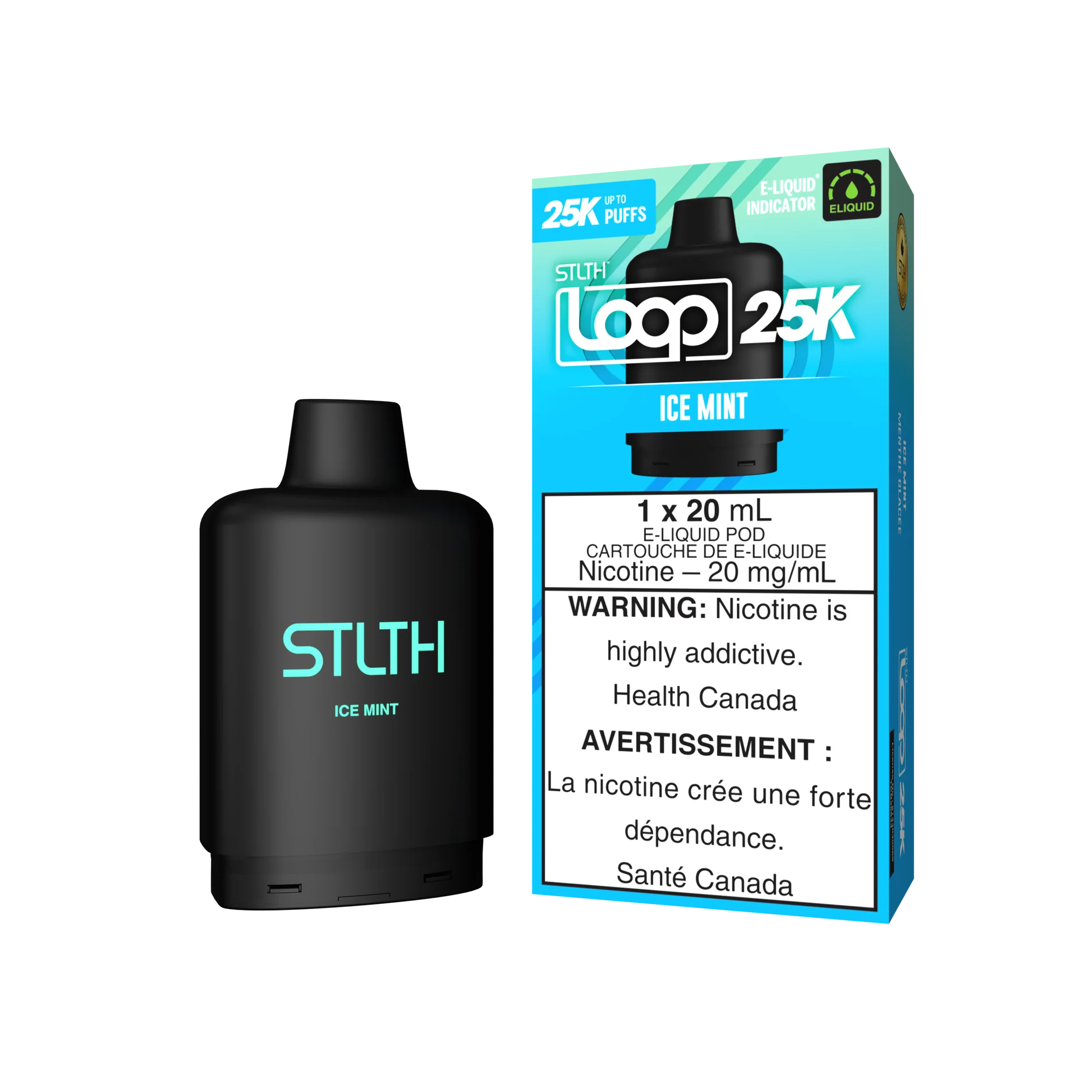 STLTH Loop pods 25k Ice Mint (Provincial Tax) – vapeworldbloor
