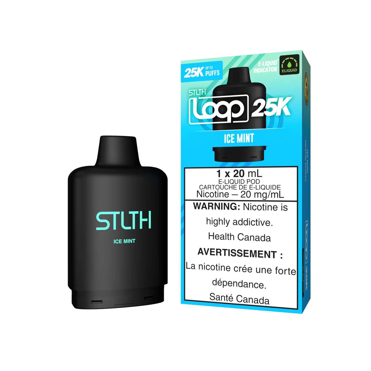 STLTH Loop pods 25k Ice Mint (provincial tax)