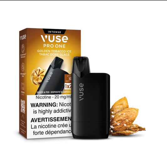 Vuse Pro one 1k golden tobacco ice (provincial)