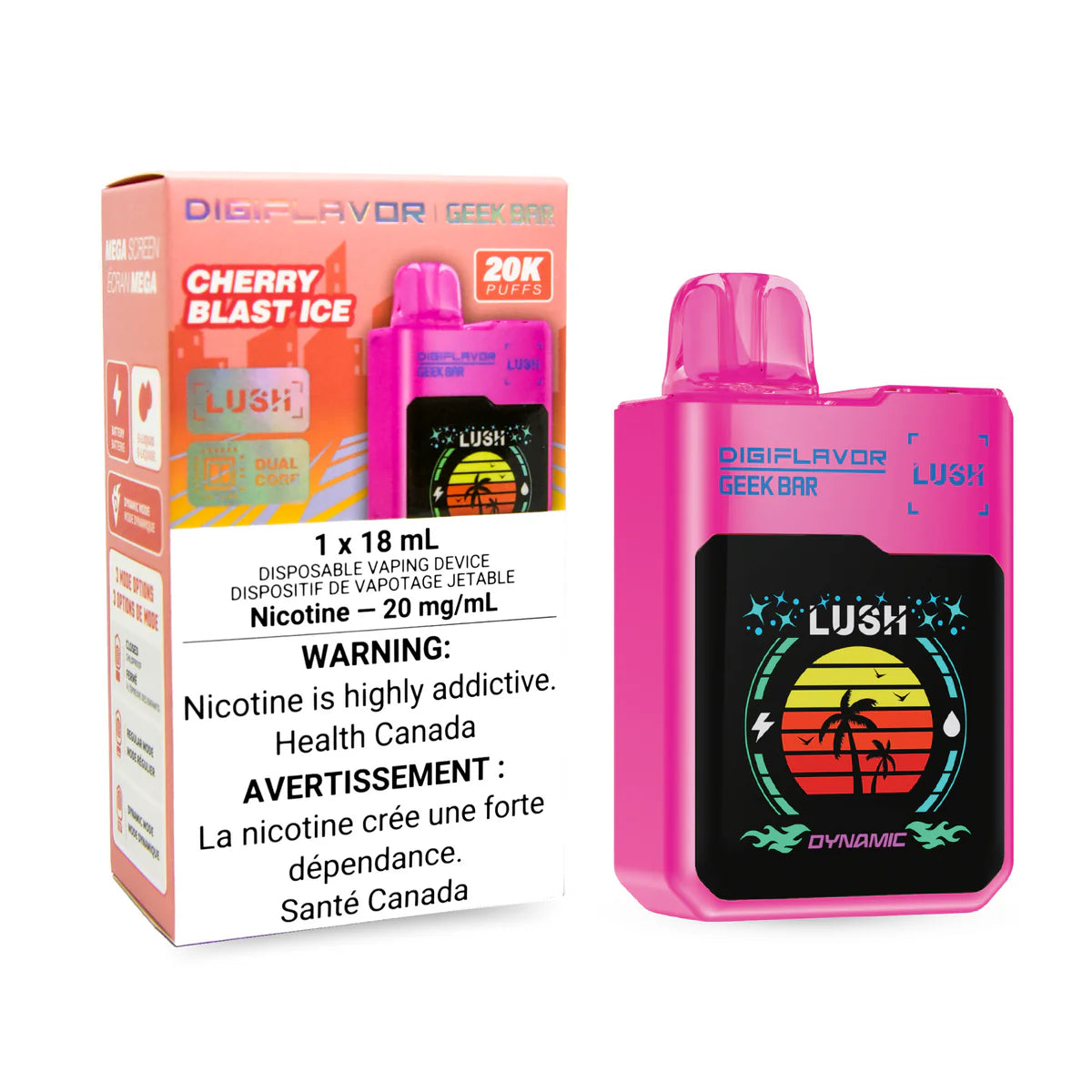 Geek Bar Lush 20k Cherry Blast Ice ( Provincial Tax )