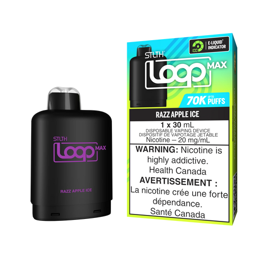 STLTH Loop pods 70k Razz apple ice (Provincial tax)