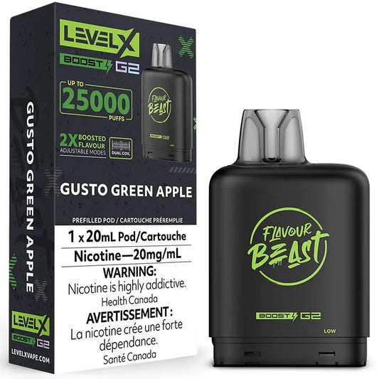 Level x 25000 gusto green apple *