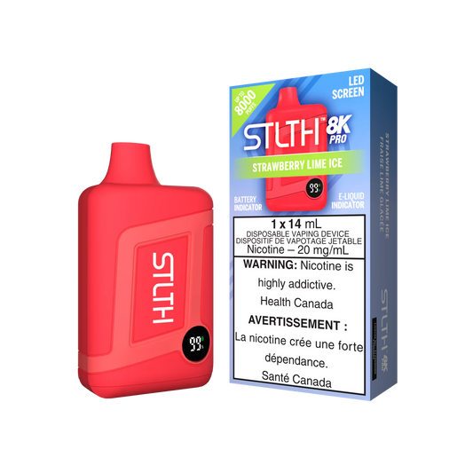 Stlth 8000 Pro strawberry lime Ice (Provincial tax)