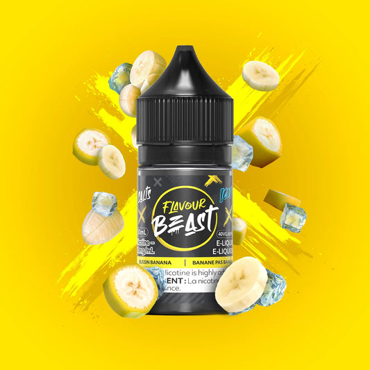 Flavour beast eliquid Bussin Banana iced(20mg/30ml) (provincial tax)