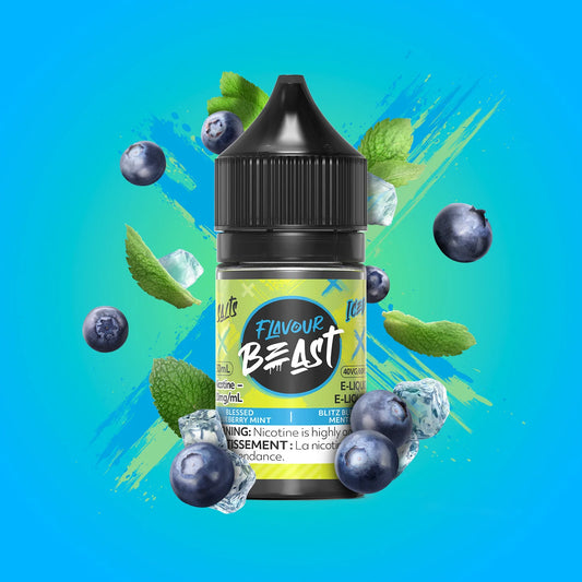 Flavour beast eliquid blessed blueberry mint iced(20mg/30ml) (provincial tax)