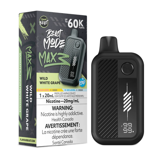 Flavour Beast Max 3 60k wild white grape(Provincial)