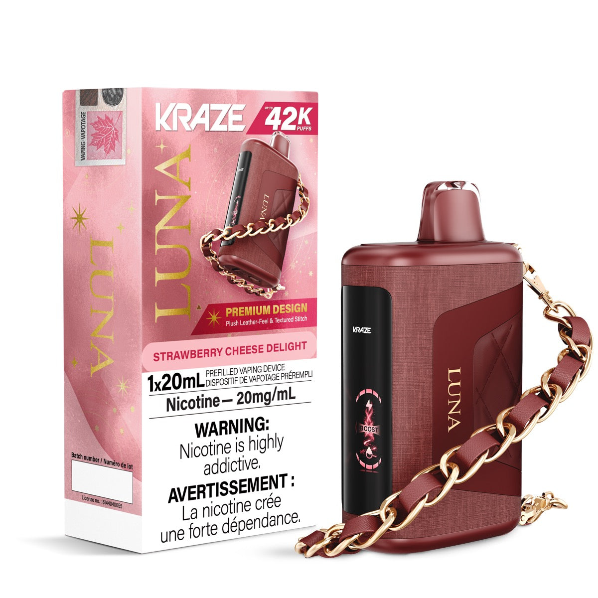 Kraze Luna 42k Strawberry cheese delight (Provincial Tax)