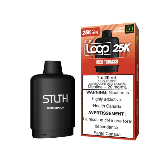 STLTH Loop pods 25k Rich tobacco (Provincial Tax)
