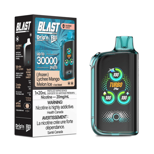 Dripn blast 30000 lychee mango melon ice*