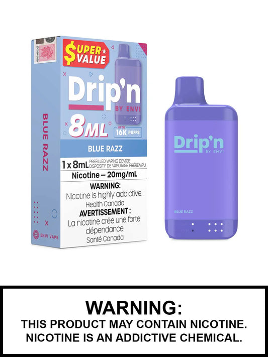 Dripn Envi 16000 blue razz (Provincial tax)