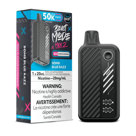Flavour Beast Max 2 50k Bomb blue razz (Provincial)